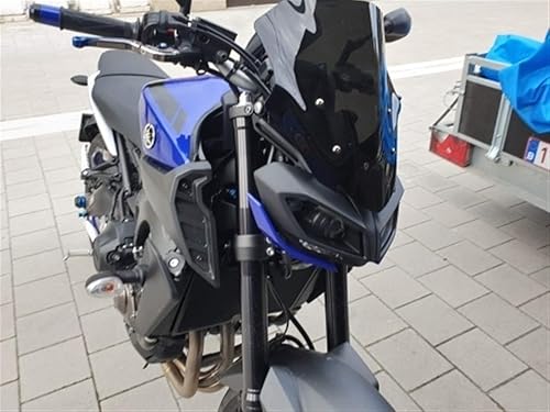 Miniatura 6 de Parabrisas de motocicleta compatible con Yamaha MT09 FZ09 MT-09 FZ-09 FZ MT 09 2017 2018 2019 parabrisas de carreras parabrisas de carreras