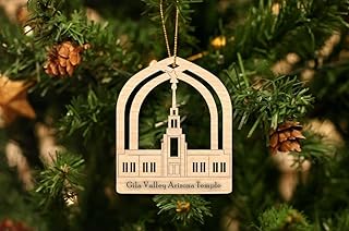 Gila Valley Arizona Temple Christmas Ornament. This Item is a Classic to Hang from Your Christmas Tree This Year. This Ornament Makes a Wonderful Gift for Friends, Family and Loved Ones.