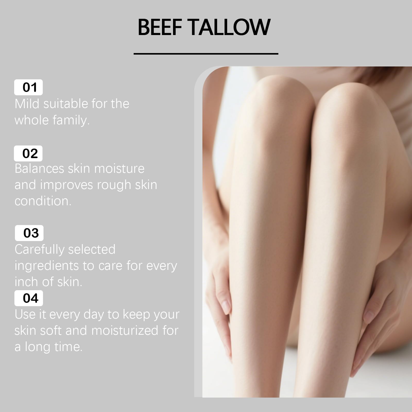Crema Corpo Con Sebo Di Manzo Di Weiderindern – Cura Intensiva Idratante Per Pelle Secca, Balsamo Idratante Nutriente Con Burro E Miele, Adatto Per Viso E Corpo (6 pezzi)