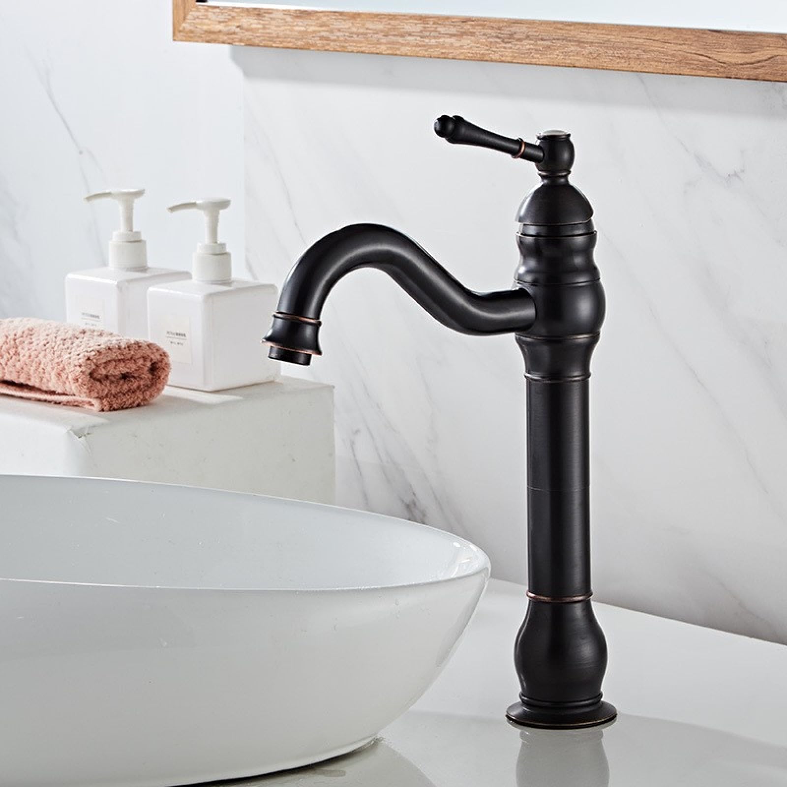 Bathroom All-Copper Hot and Cold Basin Faucet