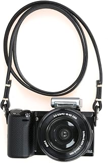 CANPIS Genuine Leather Camera Strap Vintage Shoulder Neck Sling Strap for Mirrorless Cameras Sony Nikon Canon Leica Olympus Panasonic Pentax Fuji