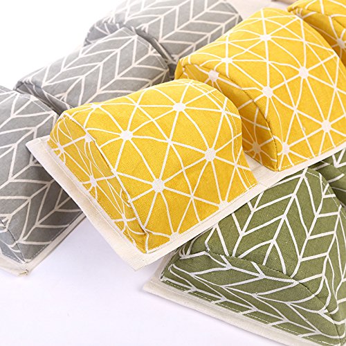 3 Piezas Organizador De Pared Con Bolsillos De Lino – Para Cocina, Dormitorio, Baño Y Oficina