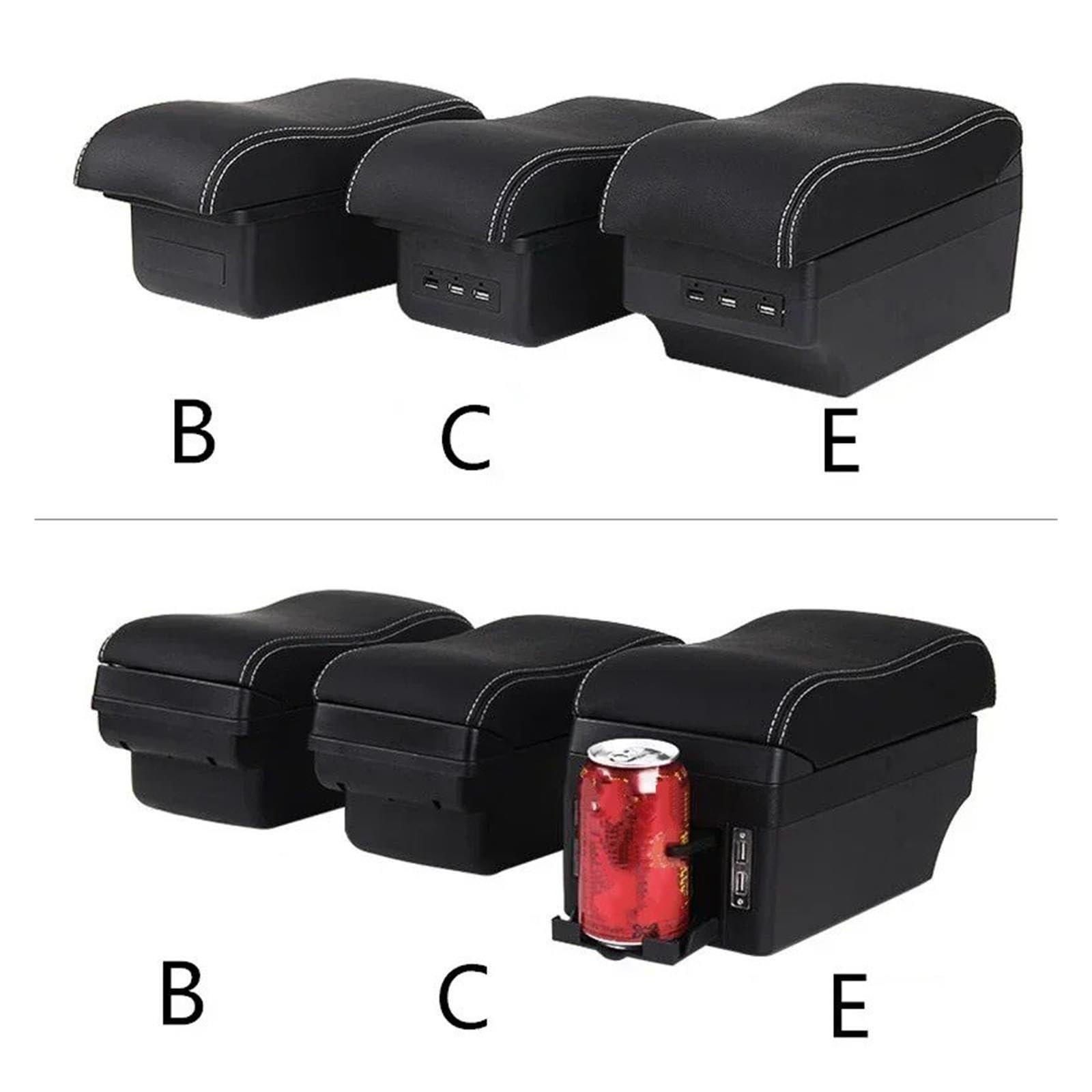 per Opel per Corsa D Box Bracciolo Auto Console Centrale
