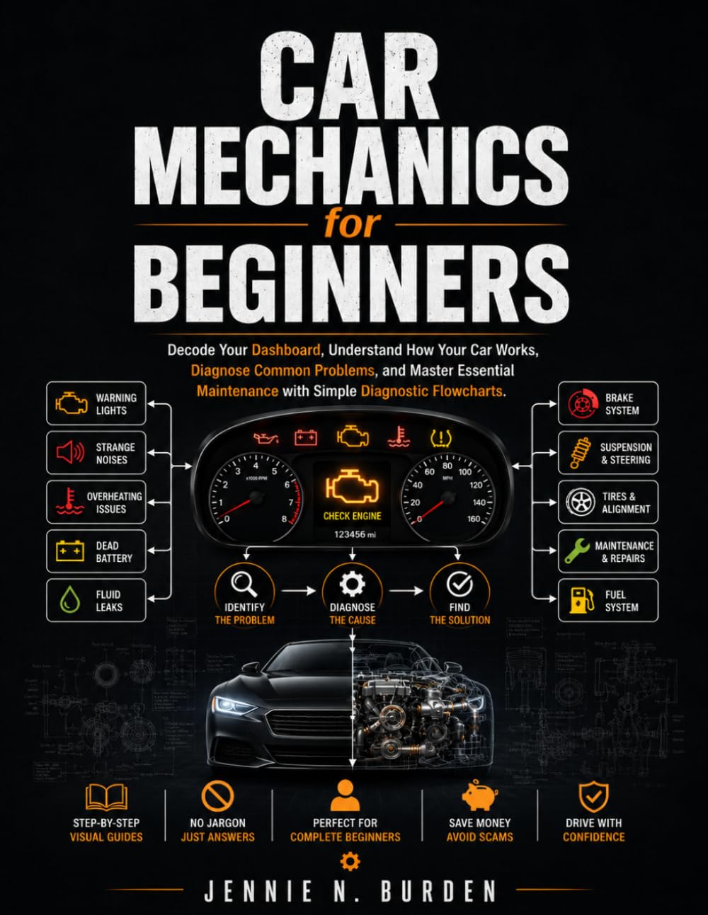 Car Mechanics for Beginners: Decode Your Dashboard, Understand How Your Car Works, Diagnose Common Problems, and Master Essential Maintenance with Simple Diagnostic Flowcharts.
