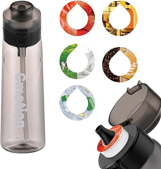 For AirsUp Water Bottle with 5 Flavour Pods, BPA Free 650ml Starters