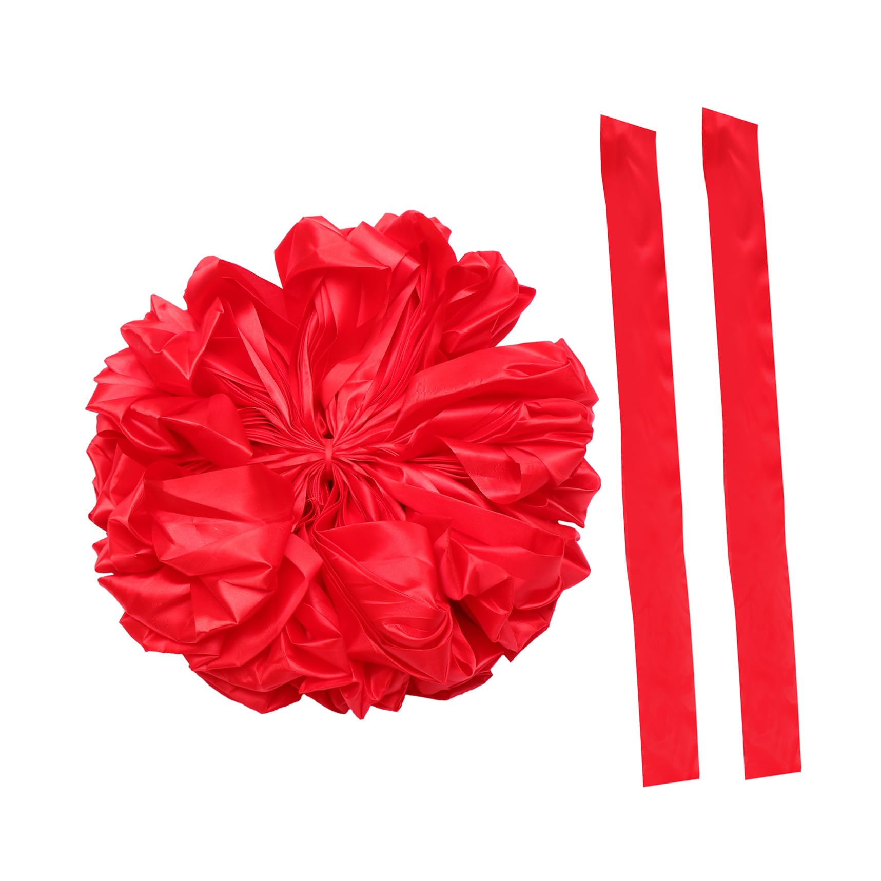 PRETYZOOM 2 STK Hochzeit Auto Dekoration Blumenstrauß Deko-Requisite Für Hochzeitsautos Blumenkugel Für Alles Zum Geburtstag Auto Bogen Blumenball-Requisite Ornament Rot Seidenmaterial
