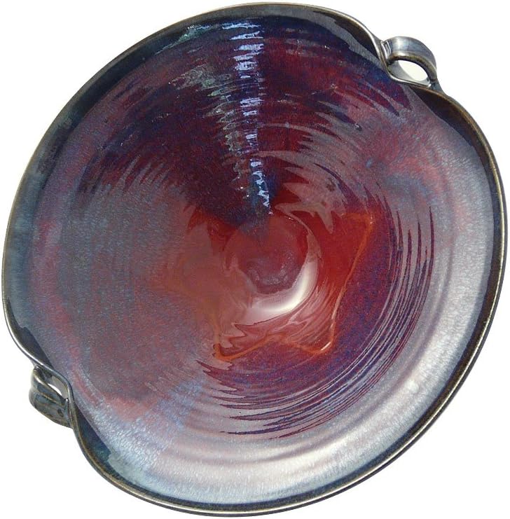 Plum Perfect 2.5-Quart American-Made Stoneware Pottery Serving Vessel, 14-inch
