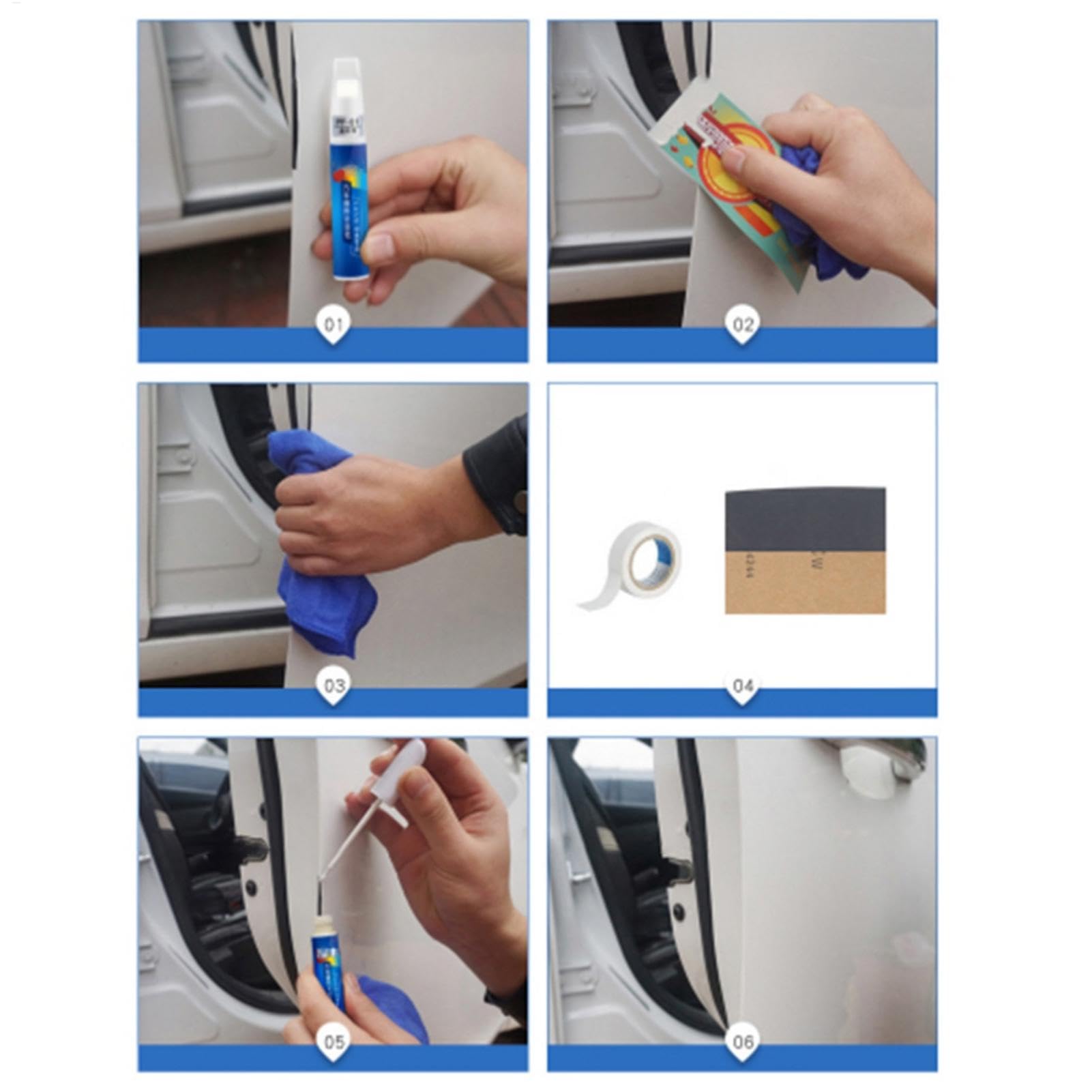 40 Stück Auto Lackstifte Lackreparaturstift Auto, Aktualisiert Auto Lack Kratzer Reparatur Stift für Auto Retuschieren und Kratzer Reparieren Set