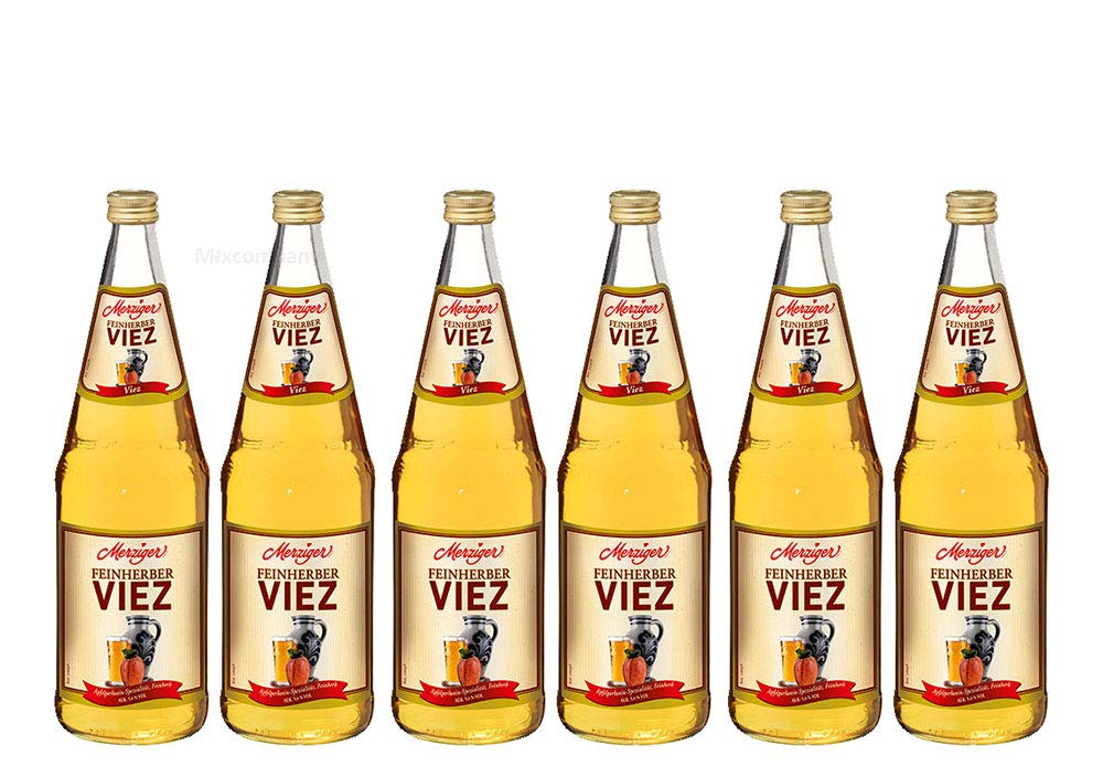 Merziger Feinherber 6x Viez Apfelwein 6x 1l (5,4% Vol) inkl. Pfand MEHRWEG- [Enthält Sulfite]