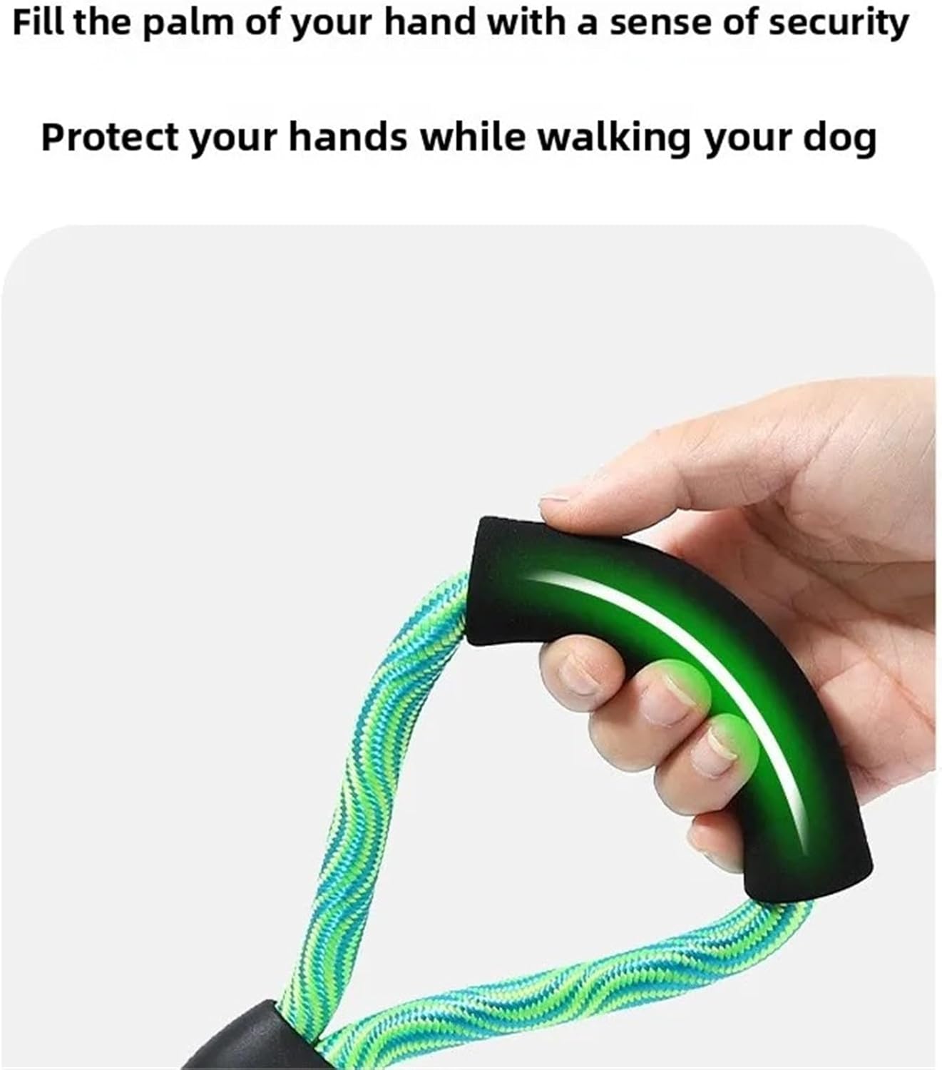 Pet Double-Ended Dog Leash, Wavy Pattern One Drag Two Leash Anti-Winding Detachable Pet Dog(Green,1.2 0.8CM)