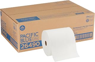 Georgia-Pacific Pacific Blue Ultra High-Capacity Recycled Paper Towel Rolls, 1150 ft, 1 Case - Commercial Dispenser Compatible