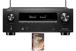 Denon AVR-X2800H 7.2 Channel 8K AV Receiver with DTS Virtual:X and 4...