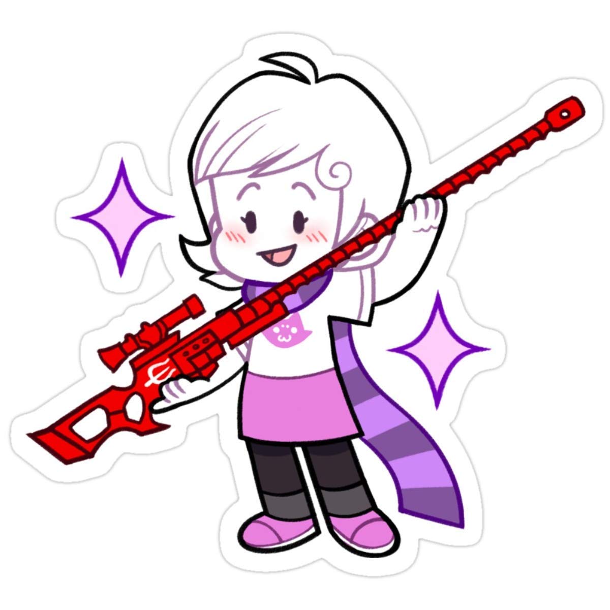 MrMintStickers Homestuck - Roxy Lalonde 3x4 Inch (3 Pcs/Pack) Vinyl