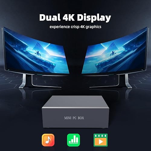 Miniatura 3 de YanKe Mini PC con Windows 11, Intel N5095 Mini Computadoras (Turbo 2.9GHz), Extensible 8GB RAM 256GB SSD Micro Computadoras de escritorio, 4K HDMI