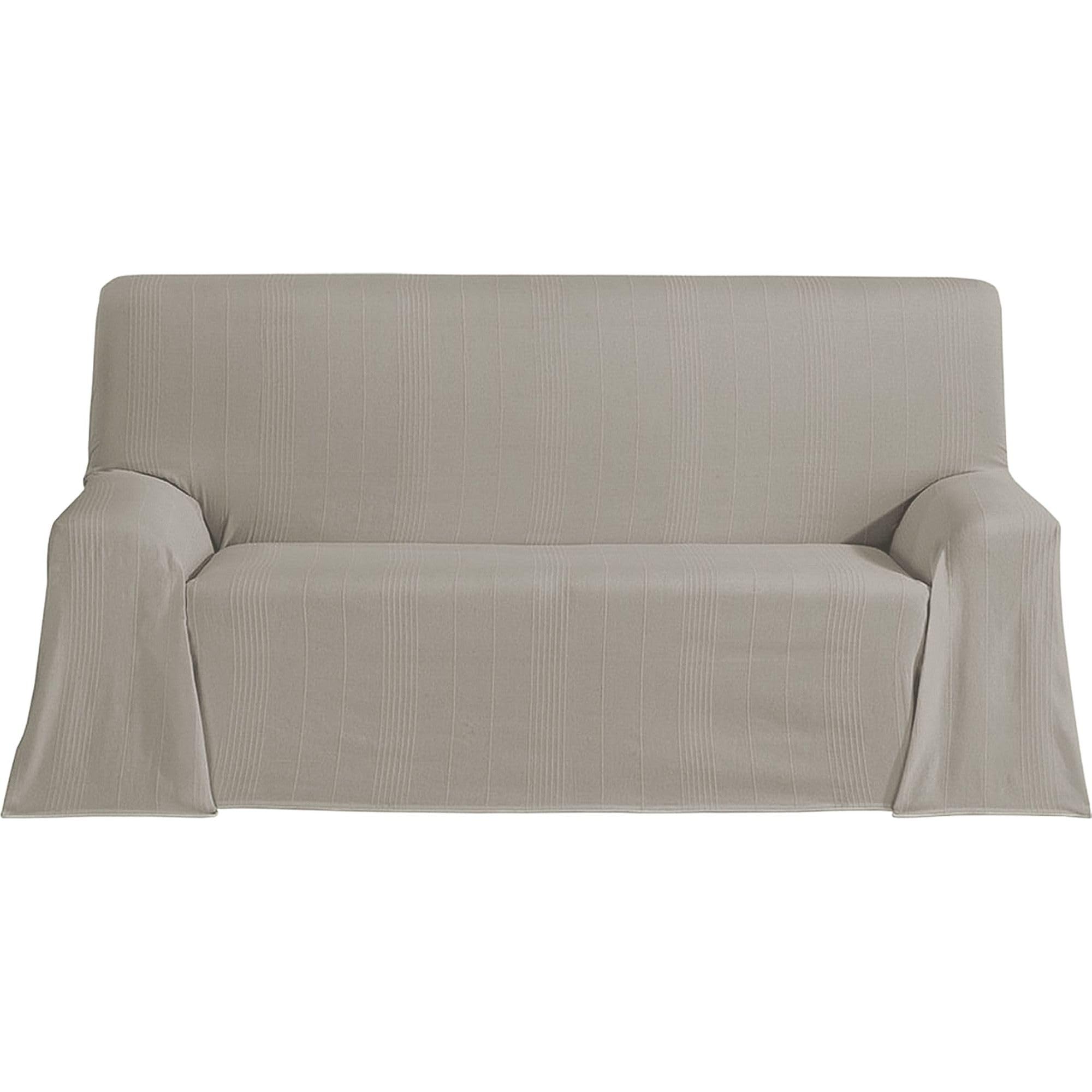 ECOMMERC3 | Multipurpose Foulard Size 230 x 260 cm for Sofa or Bed – Multipurpose Bedspread Linen Colour Decorative Bedspread for Sofa, Bed – Jarapa Sofa or Bed Protector Light and Elegant