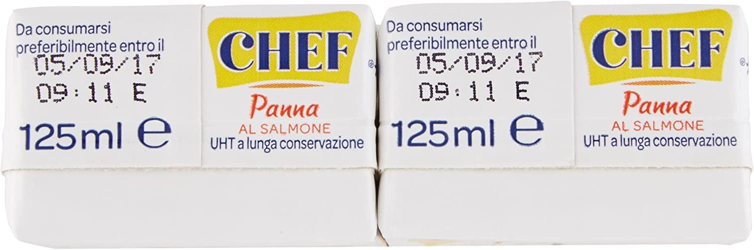 6x Parmalat Panna Chef al Salmone Sahne Kochcreme creme mit Lachs 2x125ml