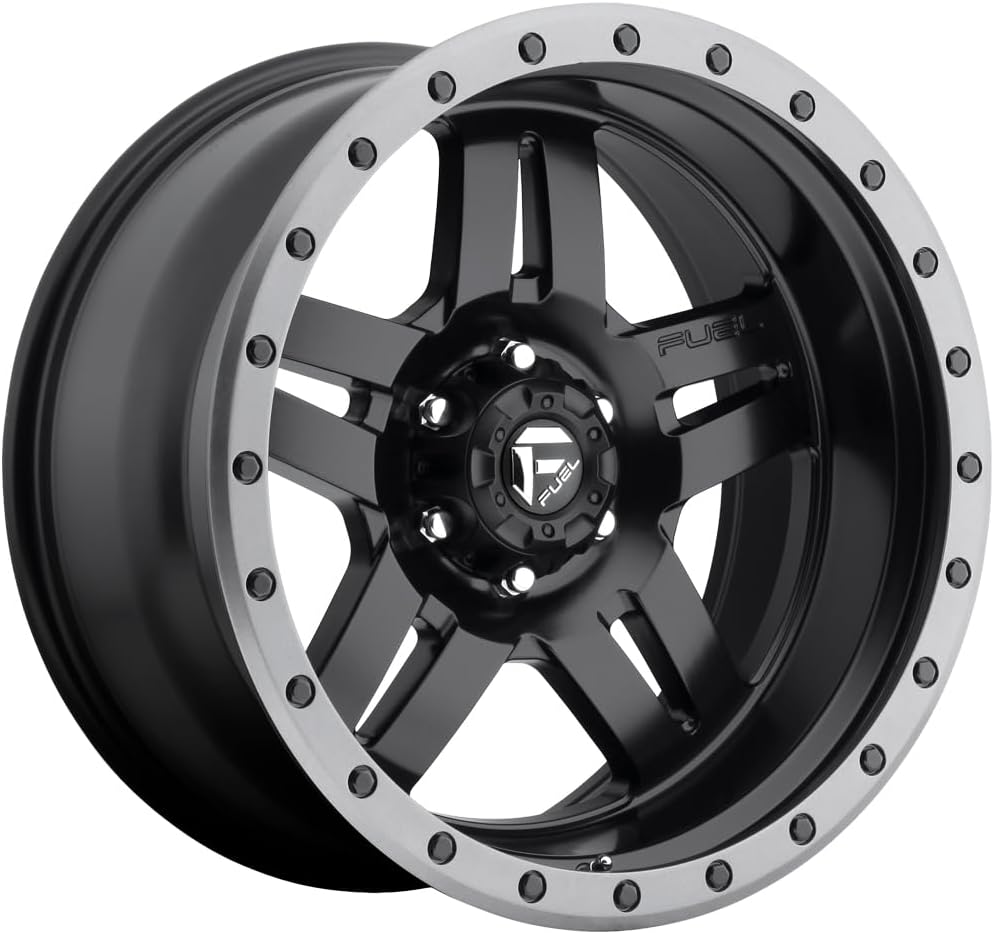 FUEL OFF-ROAD D557 ANZA 17X8.5, 5X5.0, 4.99, 6mm MATTE BLACK GUN METAL RING - D55717857350