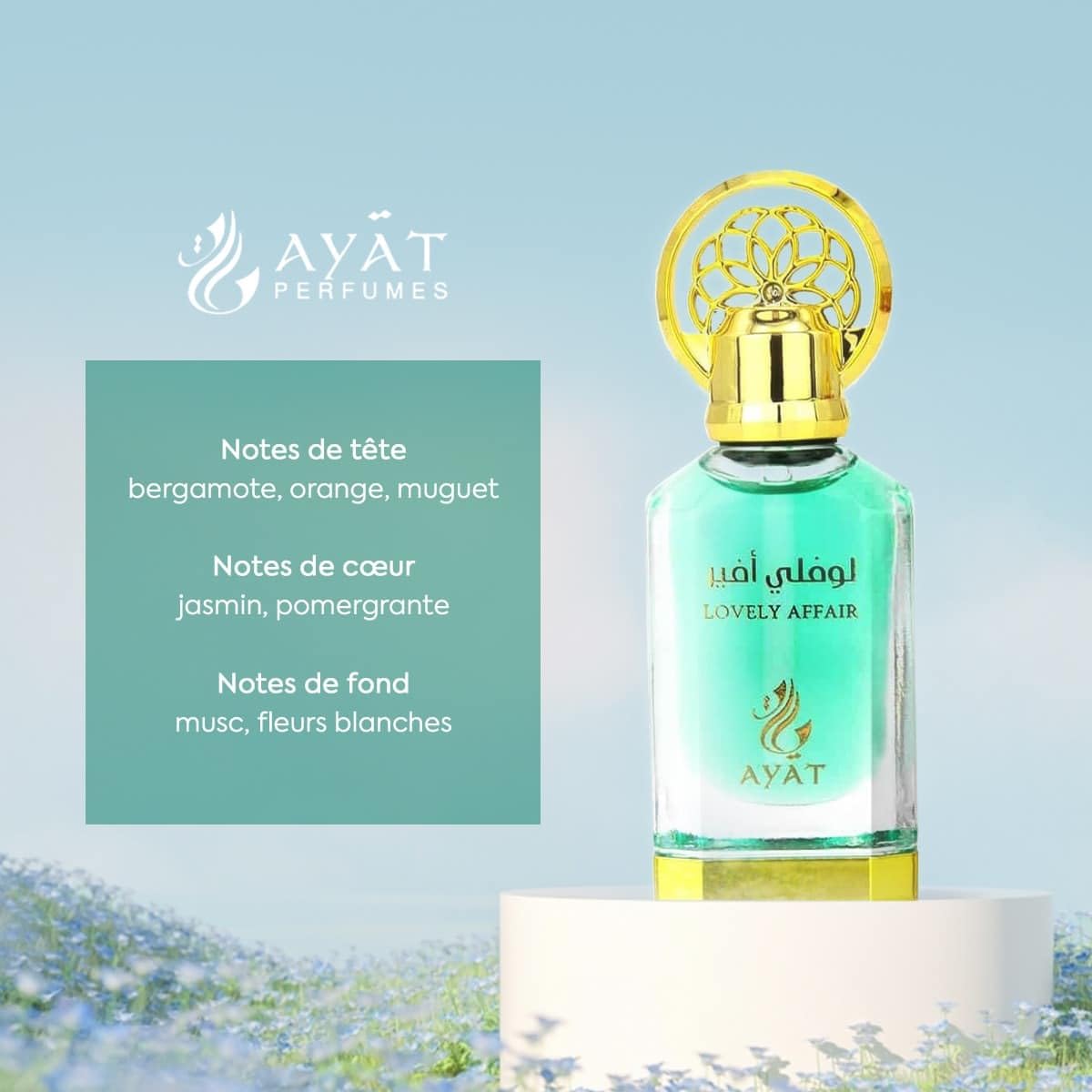 BUSINESS SQUARE BS Ayat Perfumes - Olio Profumato 12ml - Estratto Profumato Senza Alcool, Muschio Premium, Unisex, Orientale, Arabo, Oud, Naturale, Ambra - Profumi per donna e uomo da Dubai (Lovely