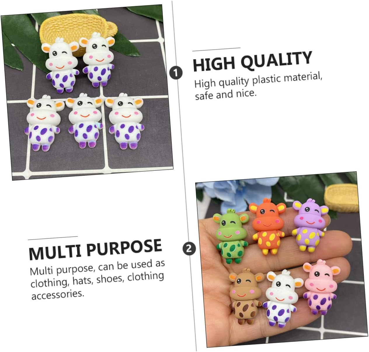 Baluue 30pcs Diy Toy Model Brooch Pins for Women Hair Decor Stylish Fun Accessories Random Color