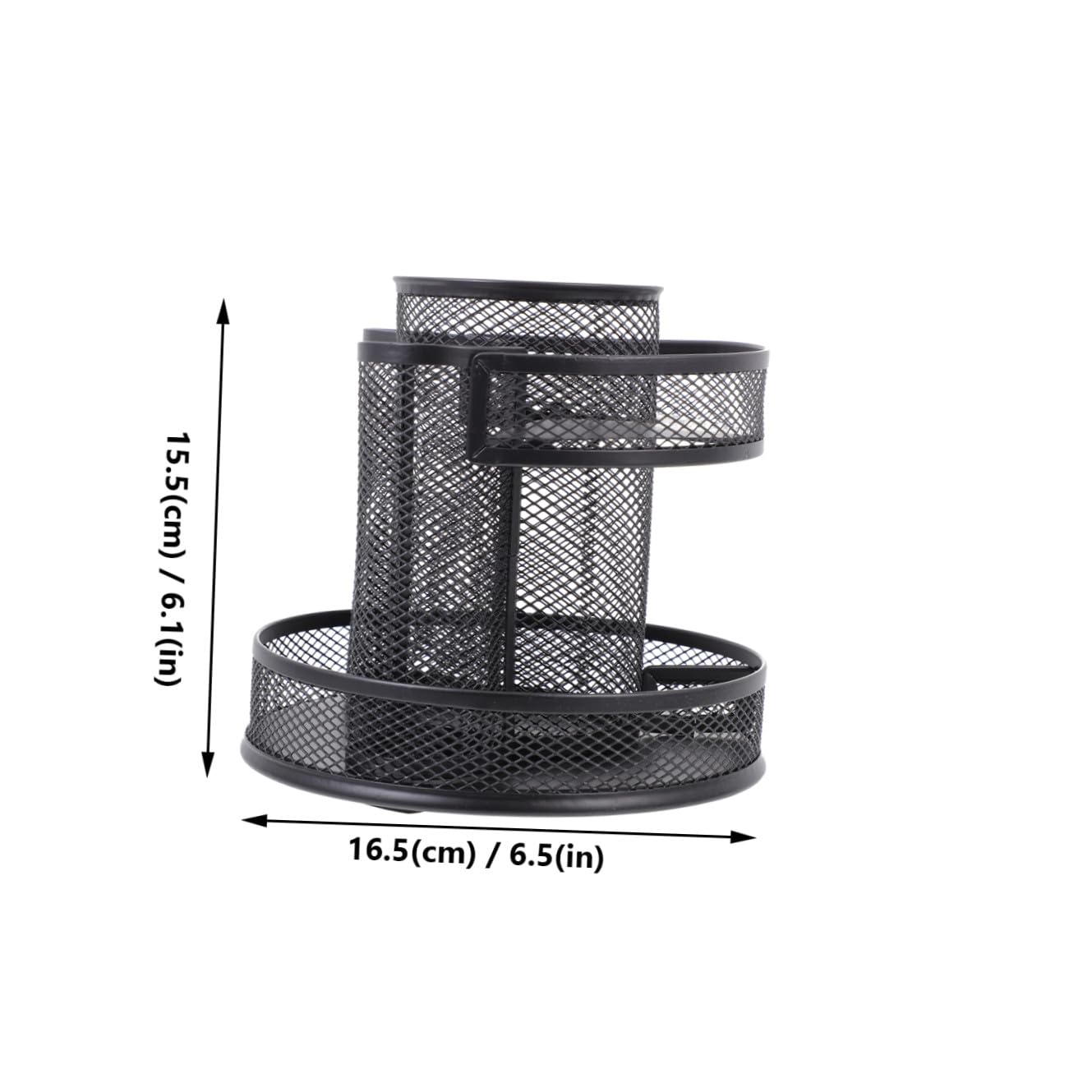 Uonlytech Drehbarer Stiftehalter aus im Mesh Design Rotationsstifte Organizer für Schreibtisch zur Aufbewahrung von Stiften Make Up Pinseln und