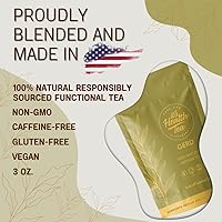 Vista 2 de GERD Relief Herbal Tea: 8-Digestive Herb Blend, Natural Acid Reflux & Heartburn Aid, Pre/Post Meal Support, 3oz with 35 Bags