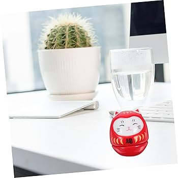 Amazon.co.jp: NUOBESTY だるま招き猫 日本の招き猫 禅仏教