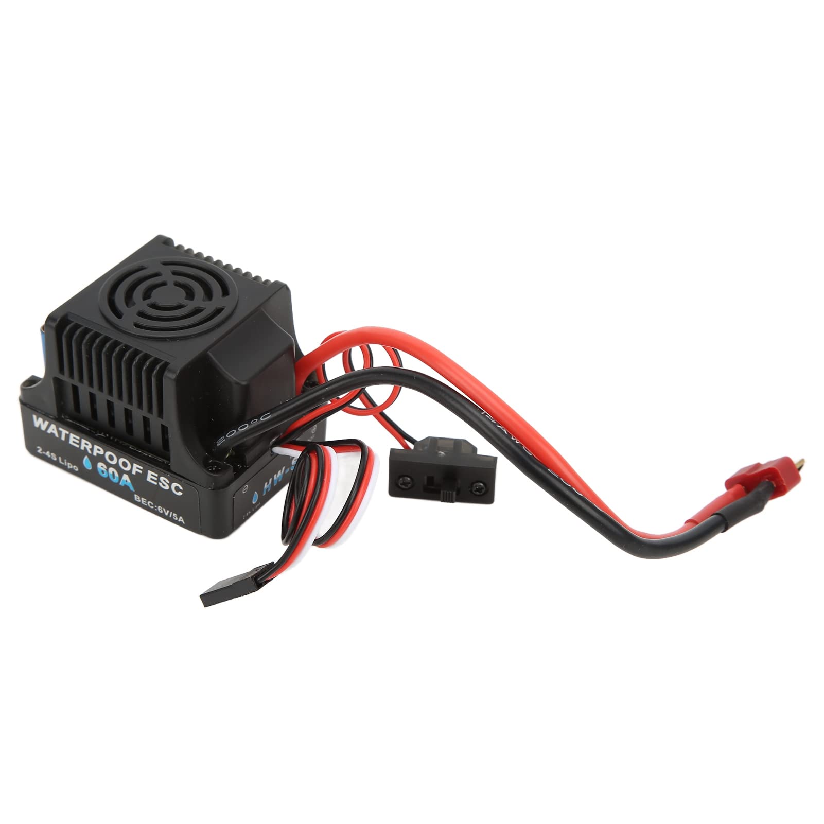 Zestaw ESC Silnika RC, Wodoodporny Silnik Bezszczotkowy 4300KV i Zestaw Bezszczotkowy ESC 60A Combo Części Zamienne Bezszczotkowy Silnik do Samochodu RC 1:10 Złączki Gąsienicowe RC