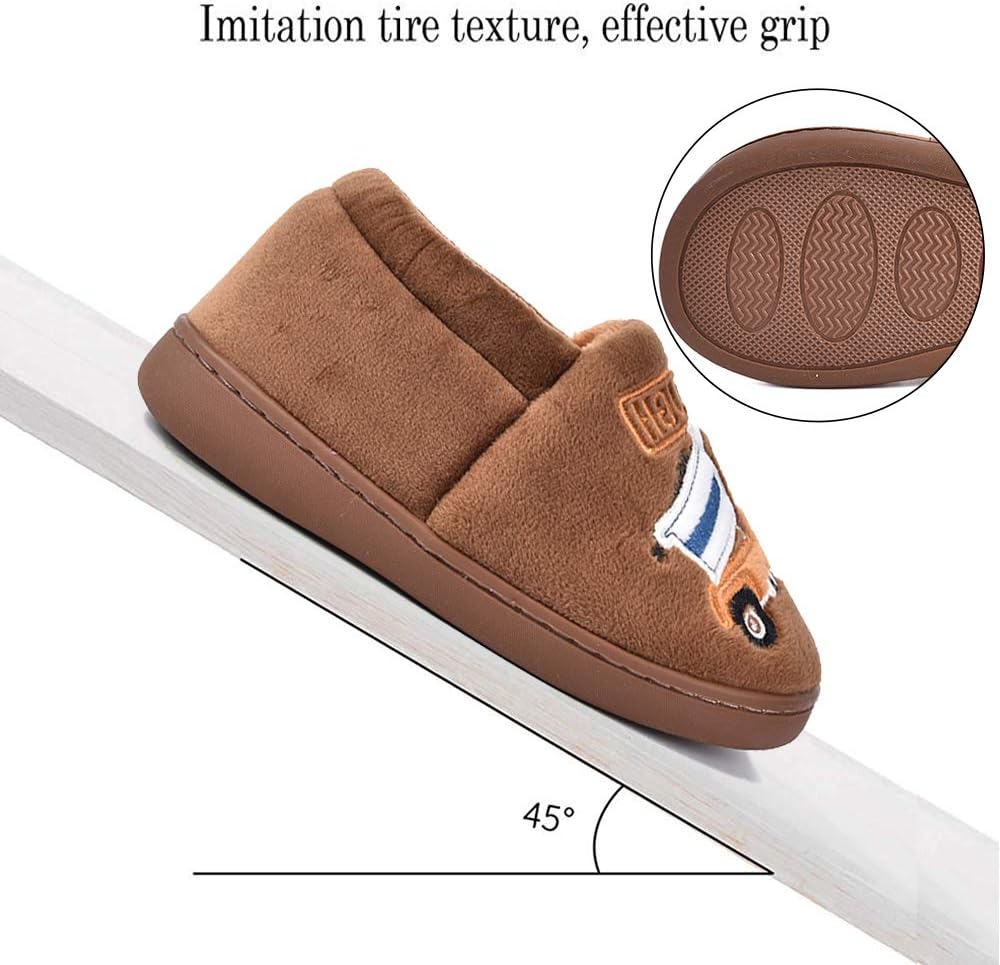 SITAILE Toddler Slippers Boys Girls House Shoes Little Kids Home Indoor Bedroom Cute Warm Winter Slipper - Image 6