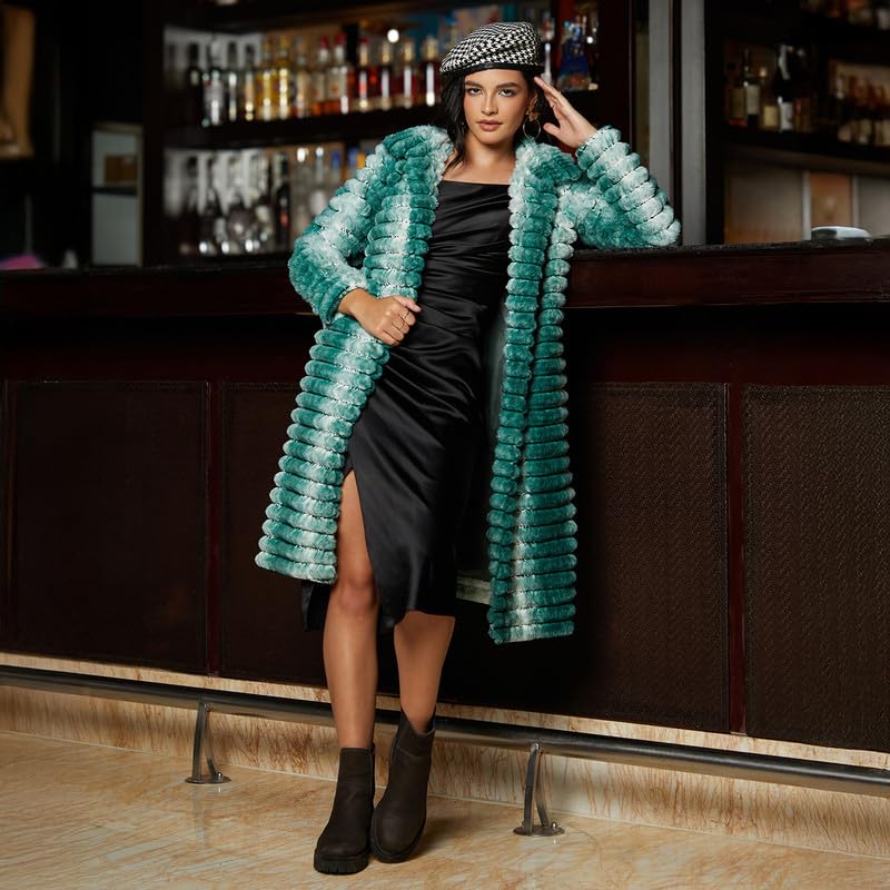 Image of PINACOLADA Women's Double-Breasted Fleece Long Coat for Casual Wear | Lapel Collar | Long Sleeve | Button Closure | Coat Crafted with Comfort Fit for Everyday Wear