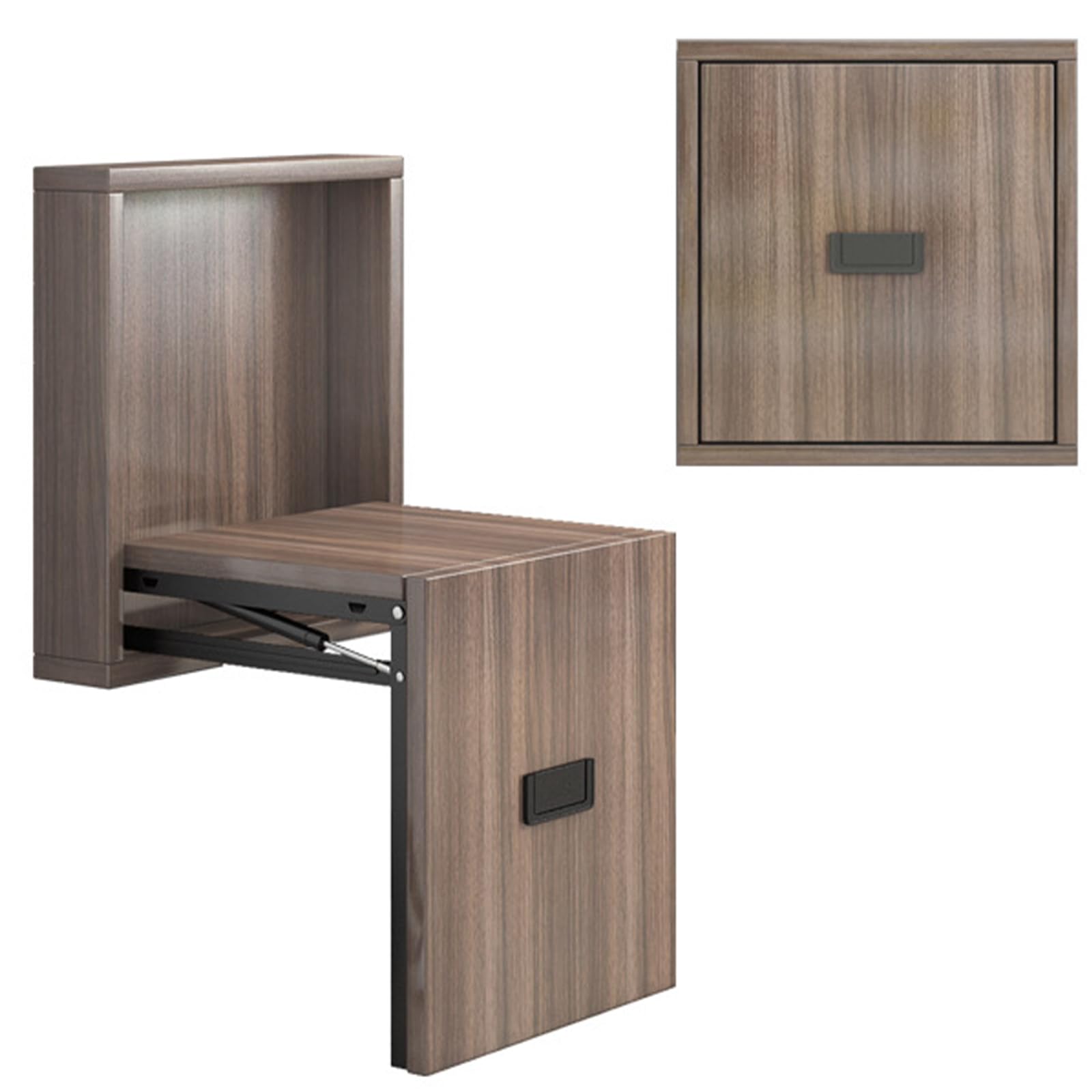 Tabouret à langer mural en bois massif pour s'assoir confortablement dans l'entrée