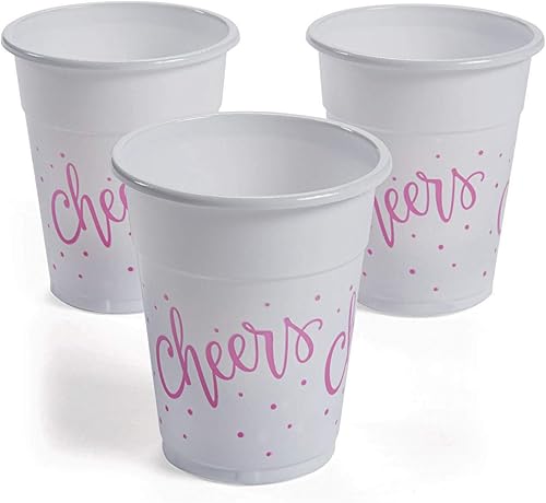 Fun Express Vasos de plástico desechables Cheers