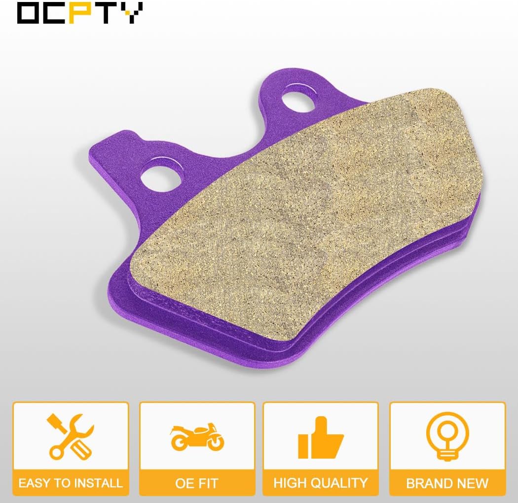 OCPTY Carbon Fiber Brake Pads Fit for 2000-2003 Night Train FXSTB Softail Deuce FXSTD Sportster 883 XLH88