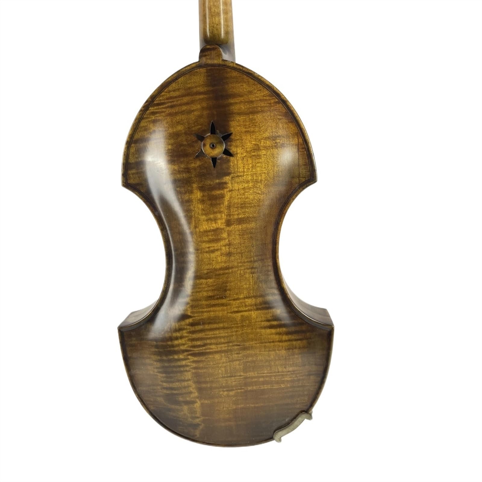 4/4-Violine Und Koffer, Rückseite Aus Geflammtem Ahorn, Fichtendecke, Handgeschnitzter Korpus Aus Massivem Holz, Klar Lackiert, Halbfertige Violine