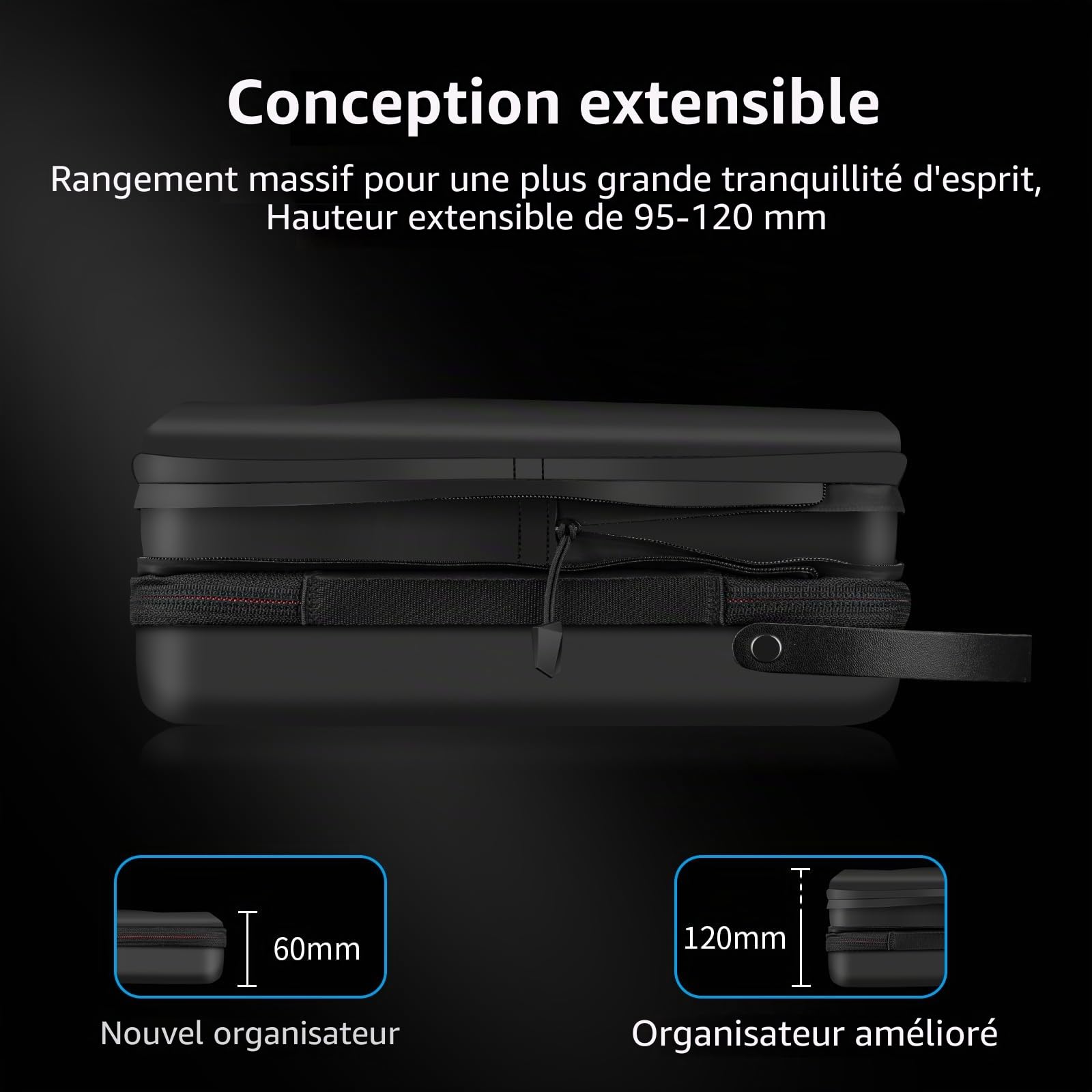 TELESIN Housse de Transport pour GoPro Max Hero 12 11 10 9 8 7 Insta360 X3 Go3 Ace Pro DJI Action 3 4 Osmo Pocket 3