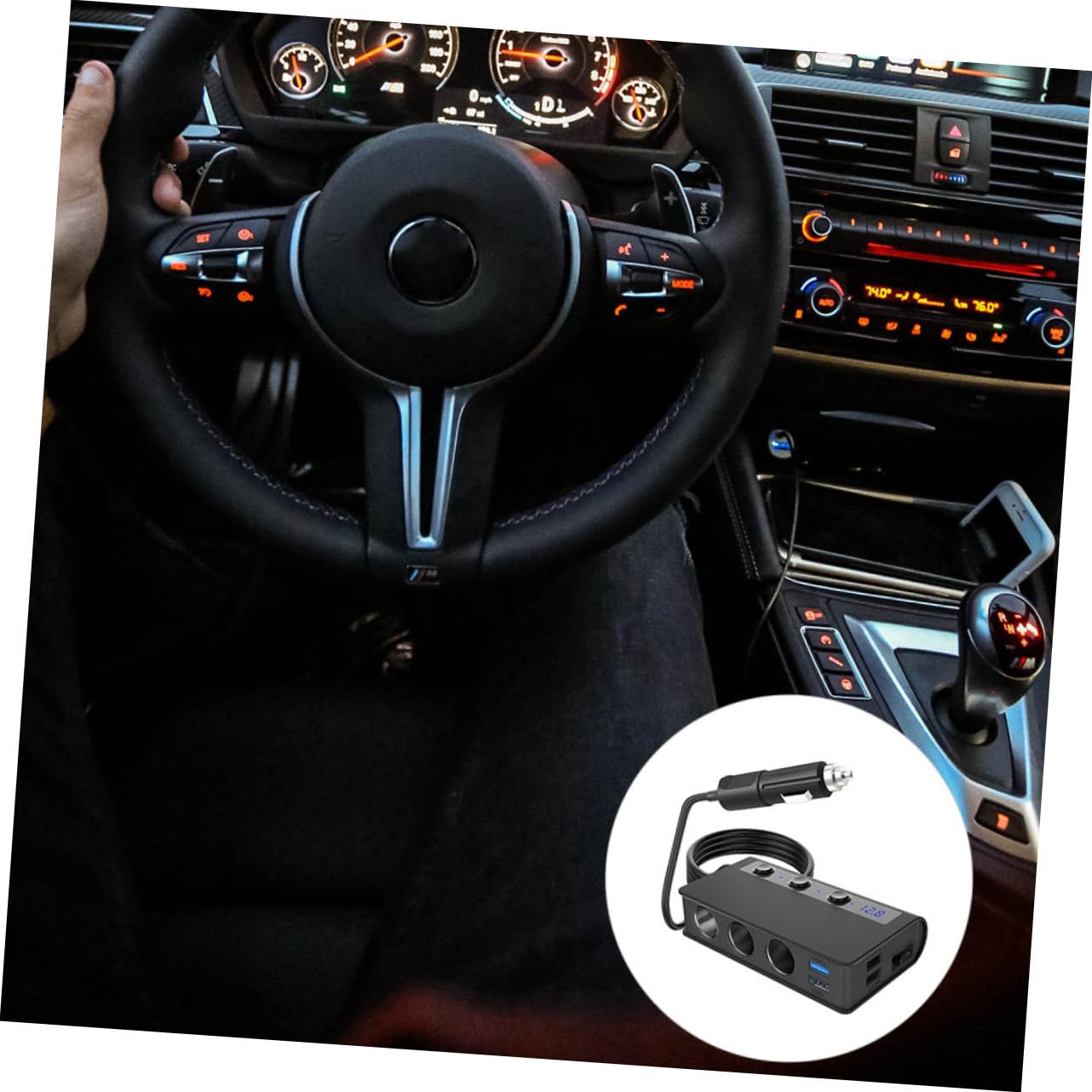 180w Cargador De Coche USB y De Mechero Adaptador Multipuerto para Dispositivos Móviles y Accesorios De Vehículo