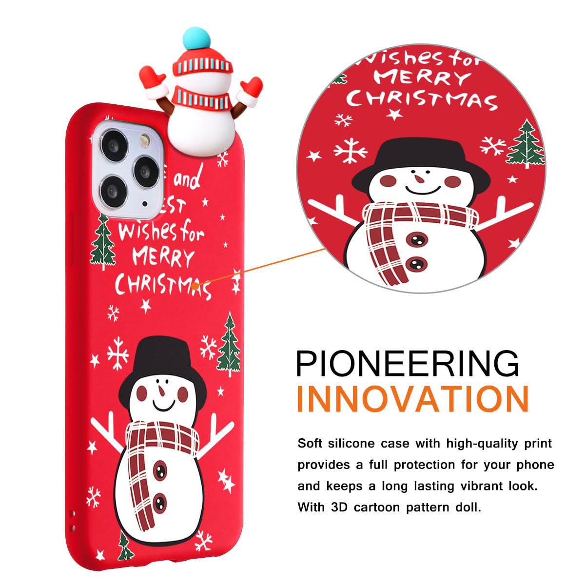 Yoedge Natale Magnetica Cover per iPhone 14 / iPhone 13, Compatibile