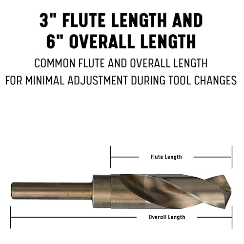 Miniatura 6 de Drill America DWDCO Series Set de brocas para taladro de cobalto, en maletín de metal. Set de 13-115 piezas, de 116 pulgadas - 1 pulgadas, A-Z,
