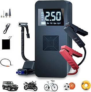 Tire Portable Air Compressor Jump Starter