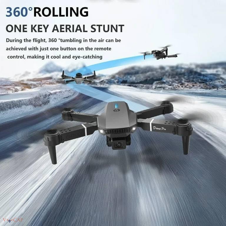 Image of fOlDaBlE-DrOnE-WiTh-hQ-WiFi-cAmErA-ReMoTe-cOnTrOl-fOr-kIdS-QuAdCoPtEr-wItH-GeStUrE-SeLfIe-fLiPs-bOuNcE-MoDe-aPp-oNe-kEy tAkE-OfF-mUlTiCoL (E88) (E88 A)