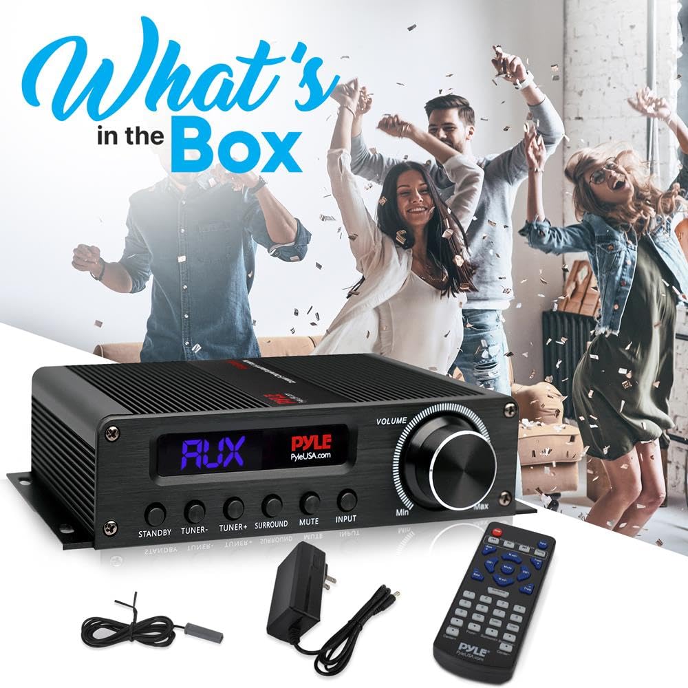 Pyle Amplificateur HiFi 100 W avec Bluetooth, récepteur 5.1 canaux