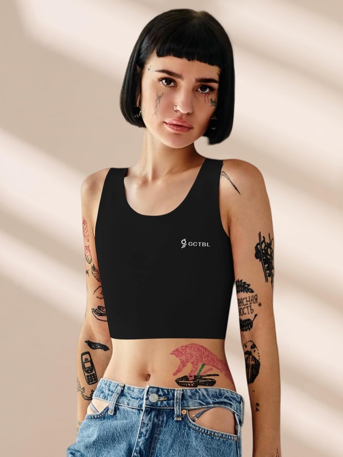 GCTBL Chest Binder Transgender FTM Trans Binder Seamless Breast Binder Swim Binder Bra