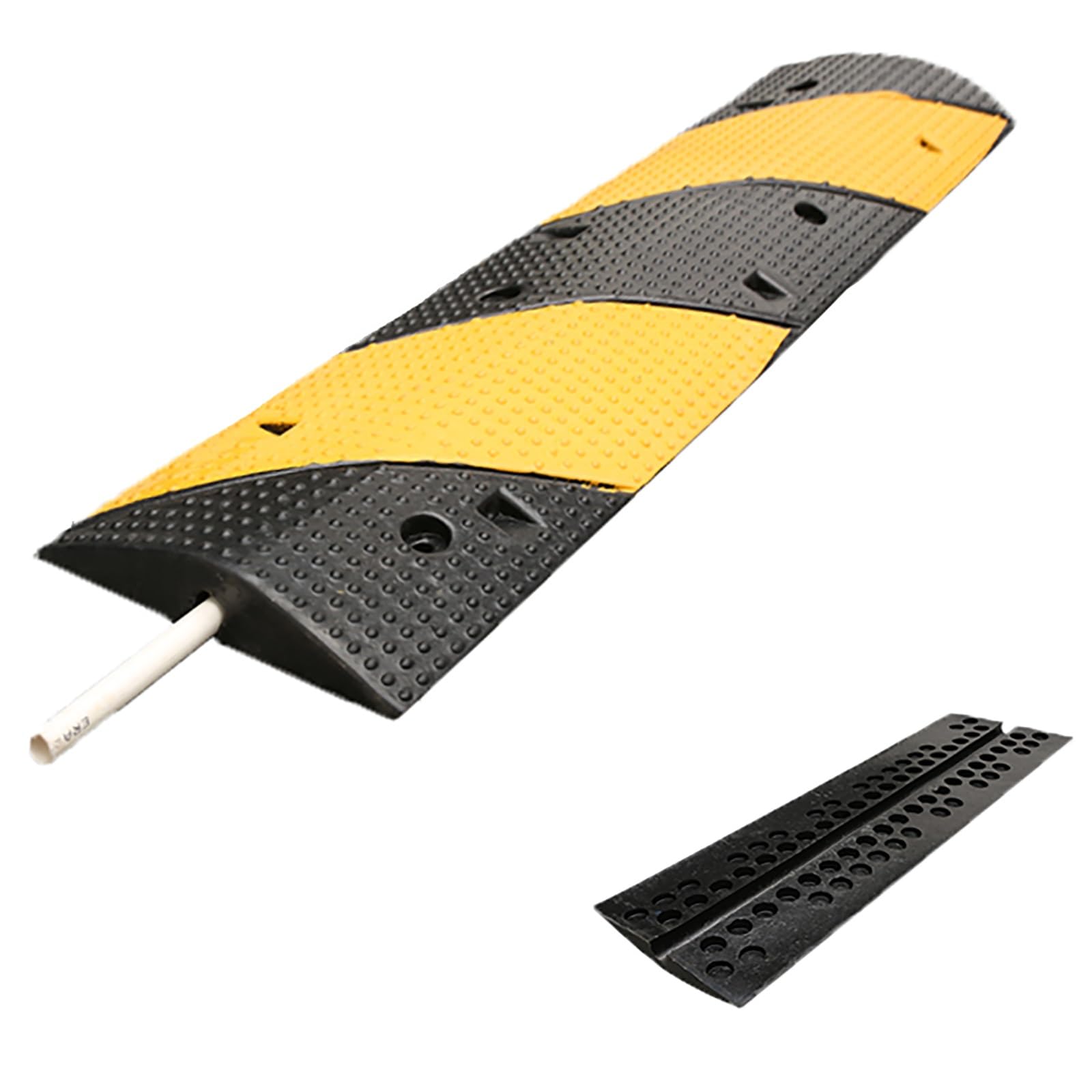 10T Pasacables de Suelo para Proteger Las Cables Protector de Cables Protector, Protector de Cables para Suelo Exterior, Antideslizante, Resistente a la Intemperie