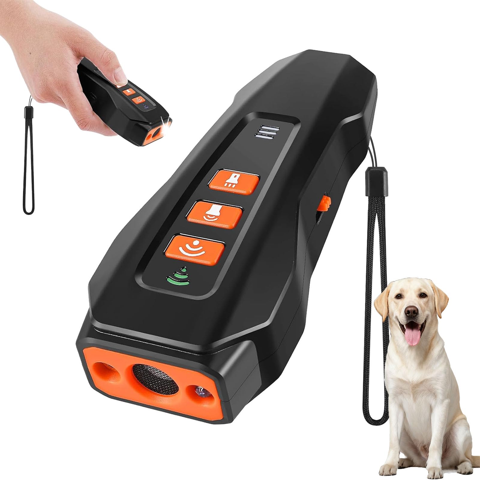 Aidmgndz Dog Bark Deterrent Devices Portable Rechargeable Anti-Barking Device 3-Mode Ultrasonic Bark Deterrent for Indoor/Outdoor Use Corrects Your