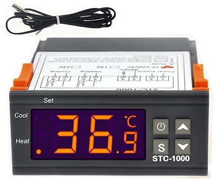 1pc STC-1000 Digital Temperature Controller Thermostat Thermoregulator Incubator Relay LED 10A Heating Cooling ToolsDC 24V