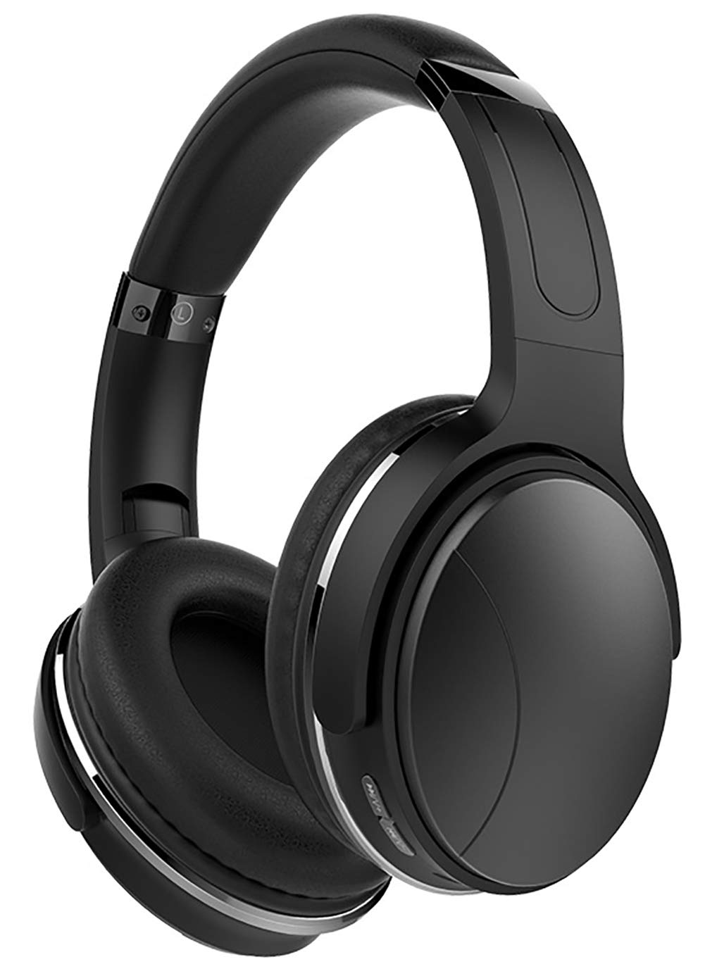 Music Wireless zestaw słuchawkowy Bluetooth, składany zestaw słuchawkowy USB / 3,5 mm wpuszczany zestaw słuchawkowy PC Mobile Call Center Online gniazdo kart TV (czarne ulepszenie)