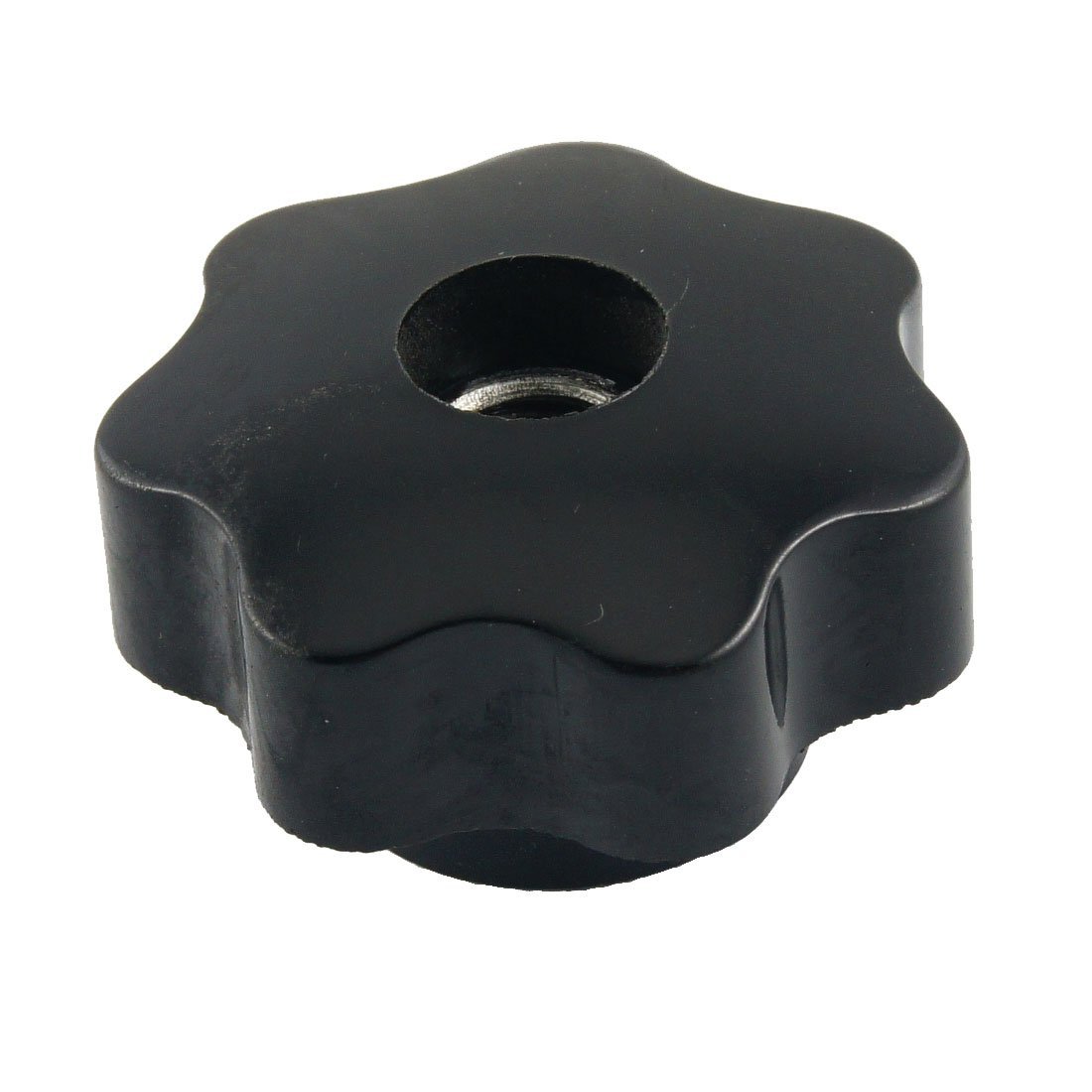 Bouton de serrage etoile plastique noir filetage femelle pour fixation