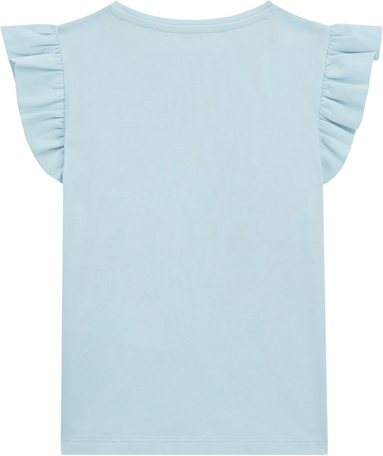 Guess Girls Eco Short Sleeve T-Shirt with Frills - Image 2