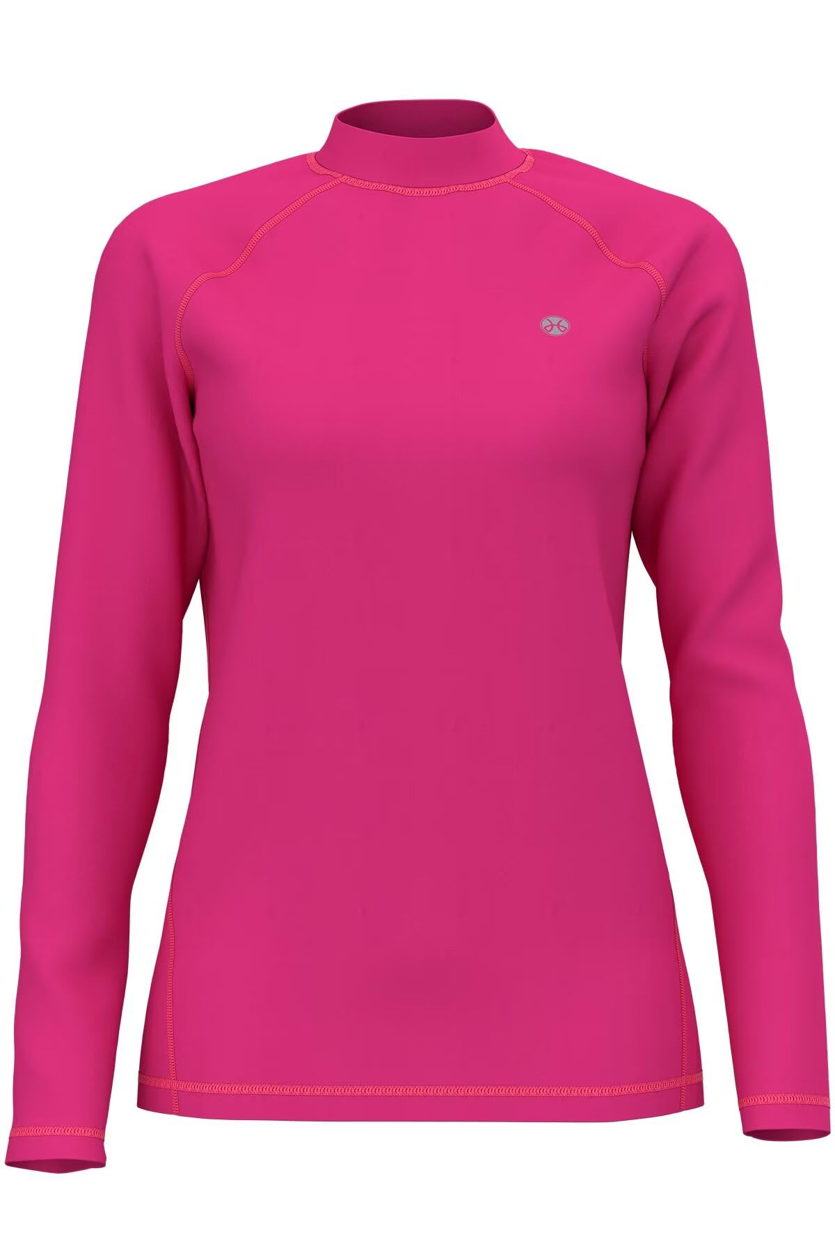 Womens Long-Sleeve Surfing RashGuards - Female UV Protection Active Water Sport Swim Tee Breathable Rash Shirt Quickdrying Beach Wet Top Peach Pink 14