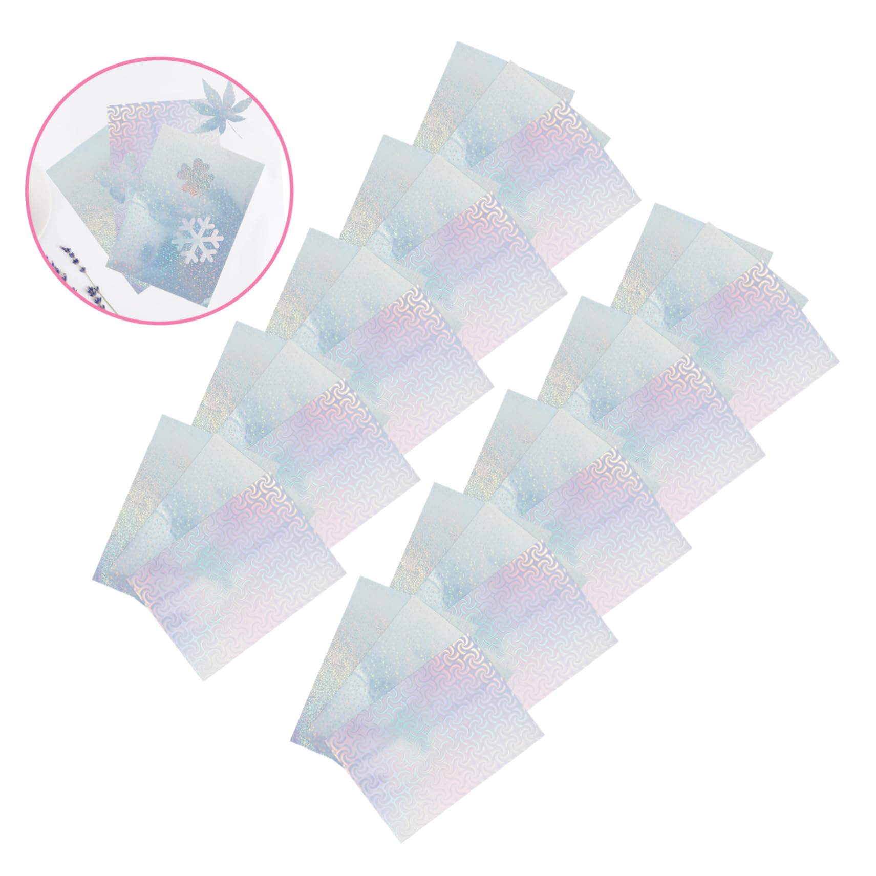 30 Stück Aufkleberpapier für Drucker, Aluminium Laminat, Bedruckbar