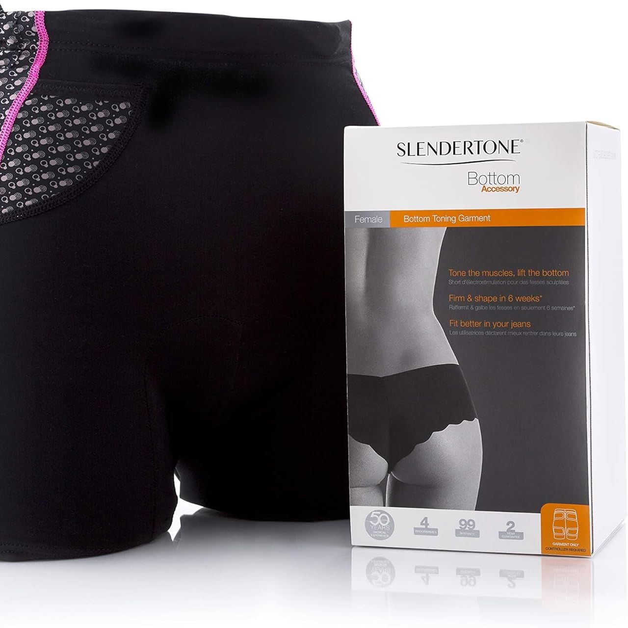 Slendertone Damen Abs7 Full Female Toning Pack, Schwarz, 69-119 cm, 27-47 cm, 34-40